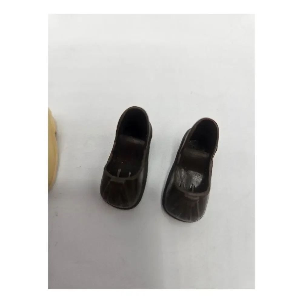 Vintage Marx Sindy Doll Brown and‎ Beige Shoes (2 Pair)